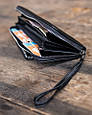Шкіряний жіночий гаманець 01 синій лак, фото 8