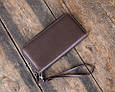 Жіночий гаманець 01 коричневий шкірозамінник, фото 5