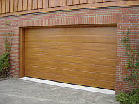 Ворота секционные гаражные DoorHan RSD02 Золотой Дуб