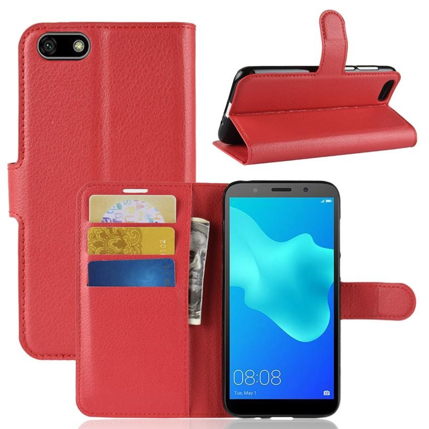 Чохол-книжка Litchie Wallet для Huawei Y5 2018 / Y5 Prime 2018 / Honor 7A Червоний