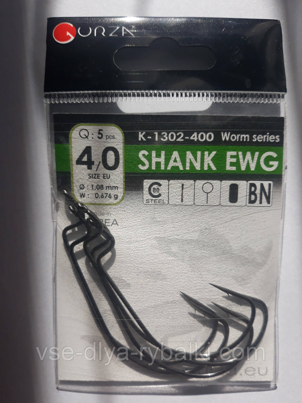 Гачки Gurza Shank EWG № 4/0