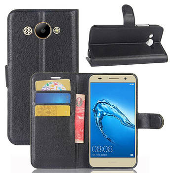 Чохол-книжка Litchie Wallet для Huawei Y3 2017 / 2018 Чорний