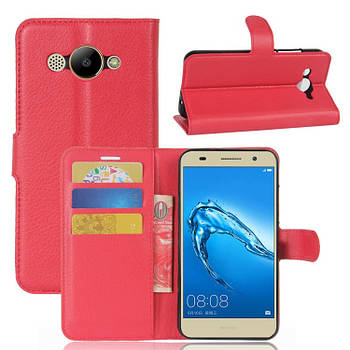 Чохол-книжка Litchie Wallet для Huawei Y3 2017 / 2018 Червоний