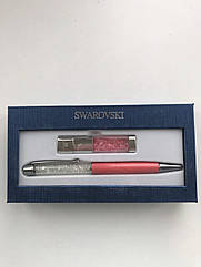 Набір флешка USB Swarovski і ручка з кристалами в подарунковій упаковці.