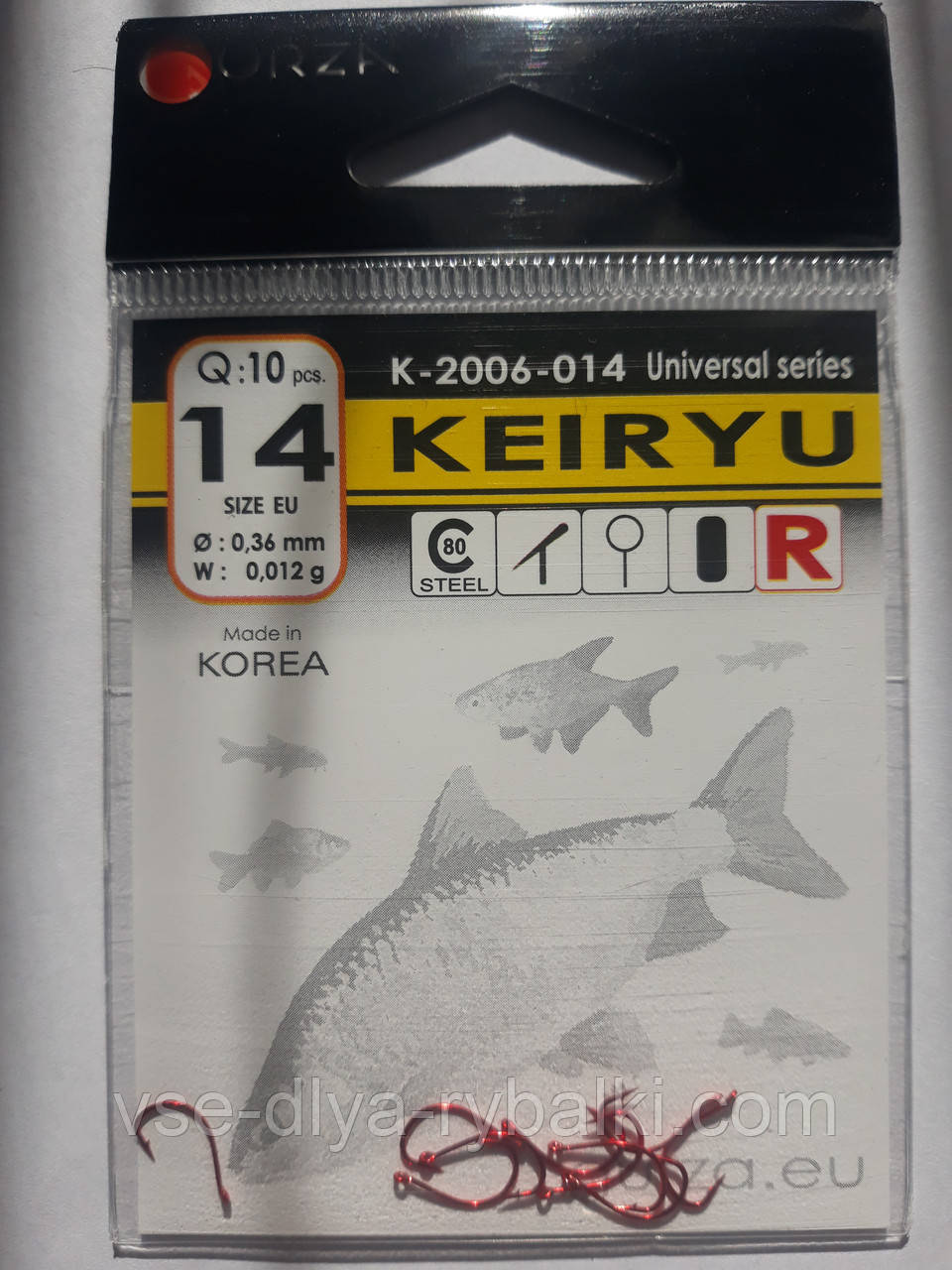 Гачки Gurza keiryu red № 14