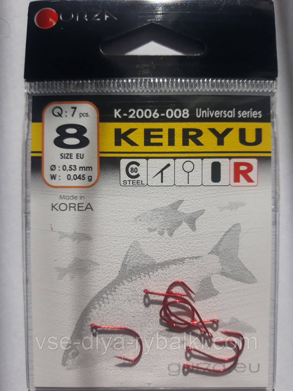 Гачки Gurza keiryu red № 8