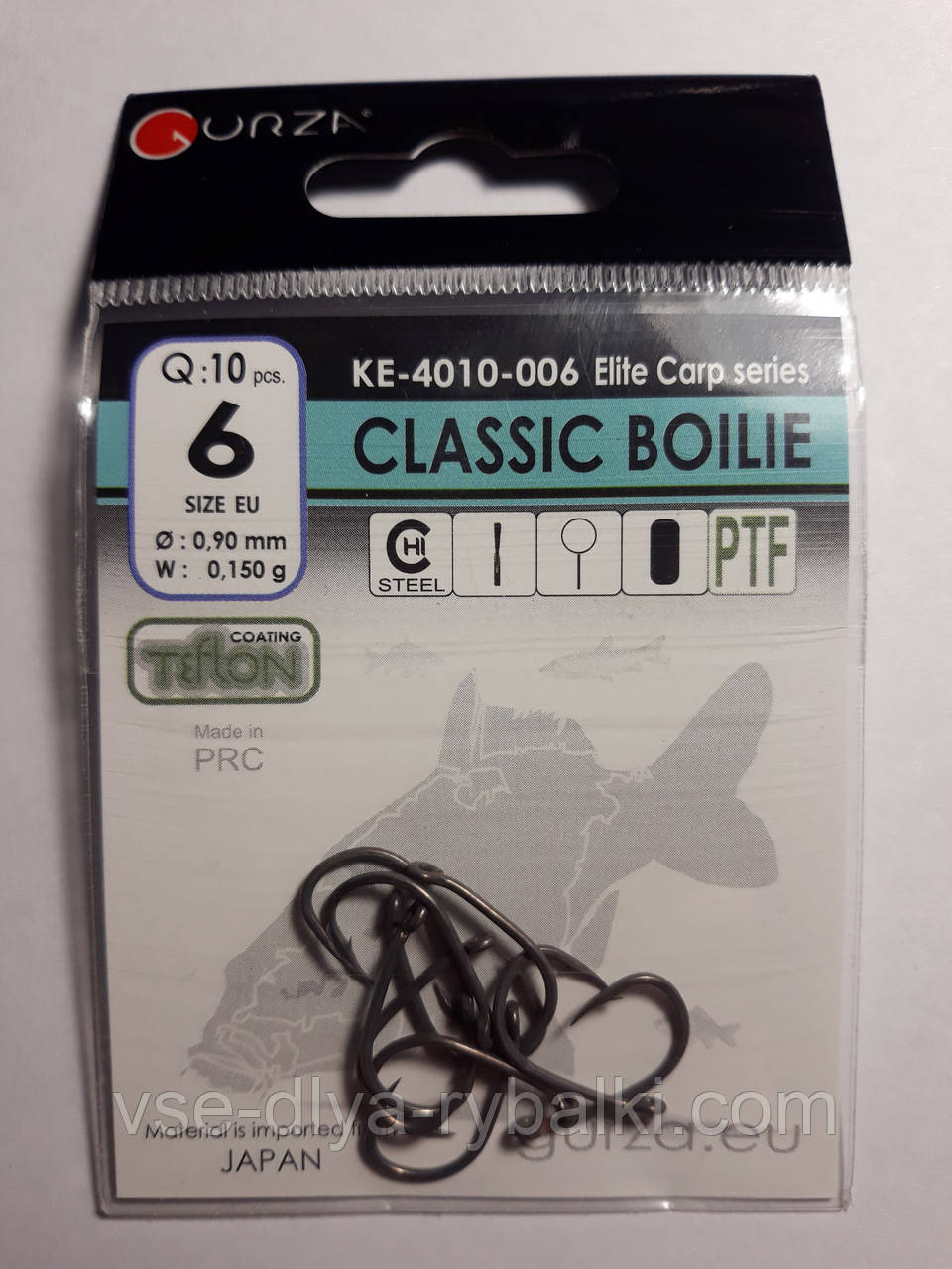 Гачки Gurza classic boilie № 6