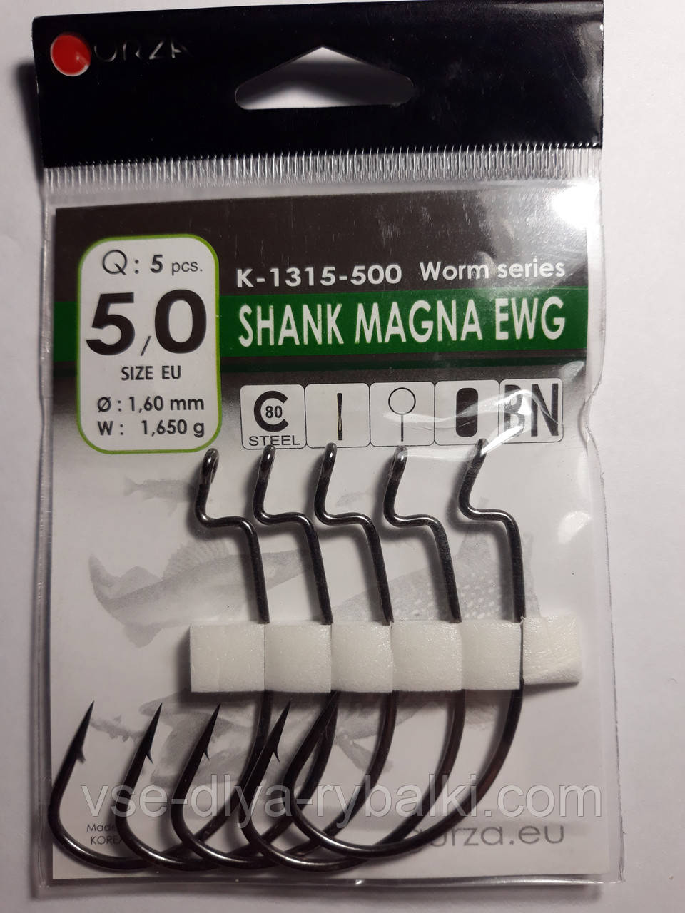 Гачки Gurza Shank Magna EWG № 5/0