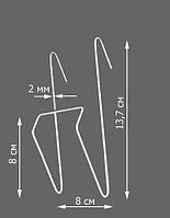 Карман (крючок) под открытки на торговую сетку Ø 2