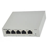 Коммутатор POE Mercury S105P 4 портов POE + 1 порт Ethernet (Uplink ) 10/100 Мбит/сек