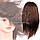 Навчальний манекен для зачісок 65-70 см, шатен, натуральне волосся, фото 4