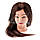 Навчальний манекен для зачісок 65-70 см, шатен, натуральне волосся, фото 8