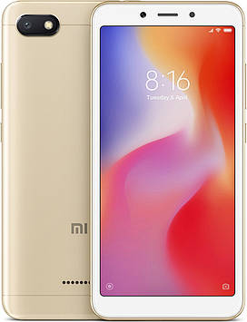 Смартфон Xiaomi redmi 6a Global Gold, 2/16 гб, 5.45 Екран, 4 ядра,