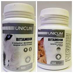 Вітаміни Unicum Premium Унікум Преміум для кішок і собак (Україна)