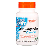 Ashwagandha 125 mg Doctor's Best, 60 капсул