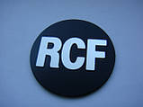 Значок, наклейка, логотип 40mm (metall) на сітку колонки RCF, фото 4