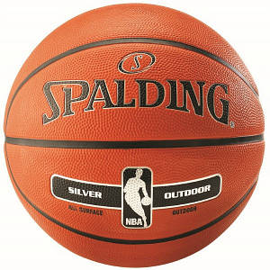 Баскетбольний м'яч Spalding NBA Silver Outdoor р. 6 (30 01592 02 0016)