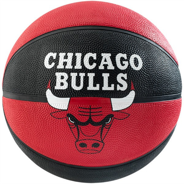 Баскетбольний м'яч для стрітболу Spalding NBA Team Chicago Bulls р. 7 (30 01587 01 1217)