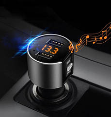 Mini Bluetooth ФМ модулятор / Гучний зв'язок / Зарядний USB