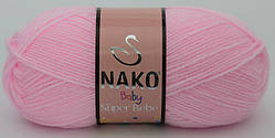 Nako BABY SUPER BEBE (Бейбі супер бебе) № 23069 блідо-рожевий ( Пряжа 100% акрил, нитки для в'язання)