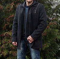 Чоловіче пальто з капюшоном