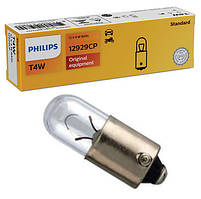 Лампа 12V 4W t4w PHILIPS, 12929CP