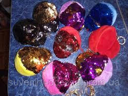 Брелок гаманець із паєтками, фото 1