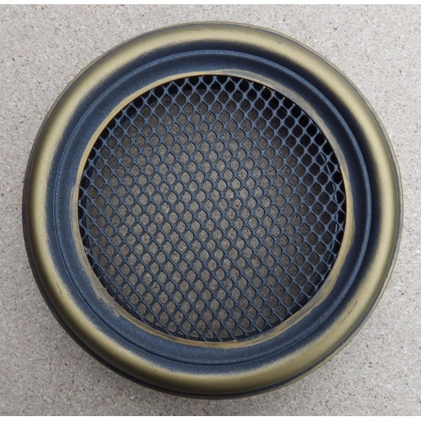 Каминна решітка Parkanex кругла, золота патина