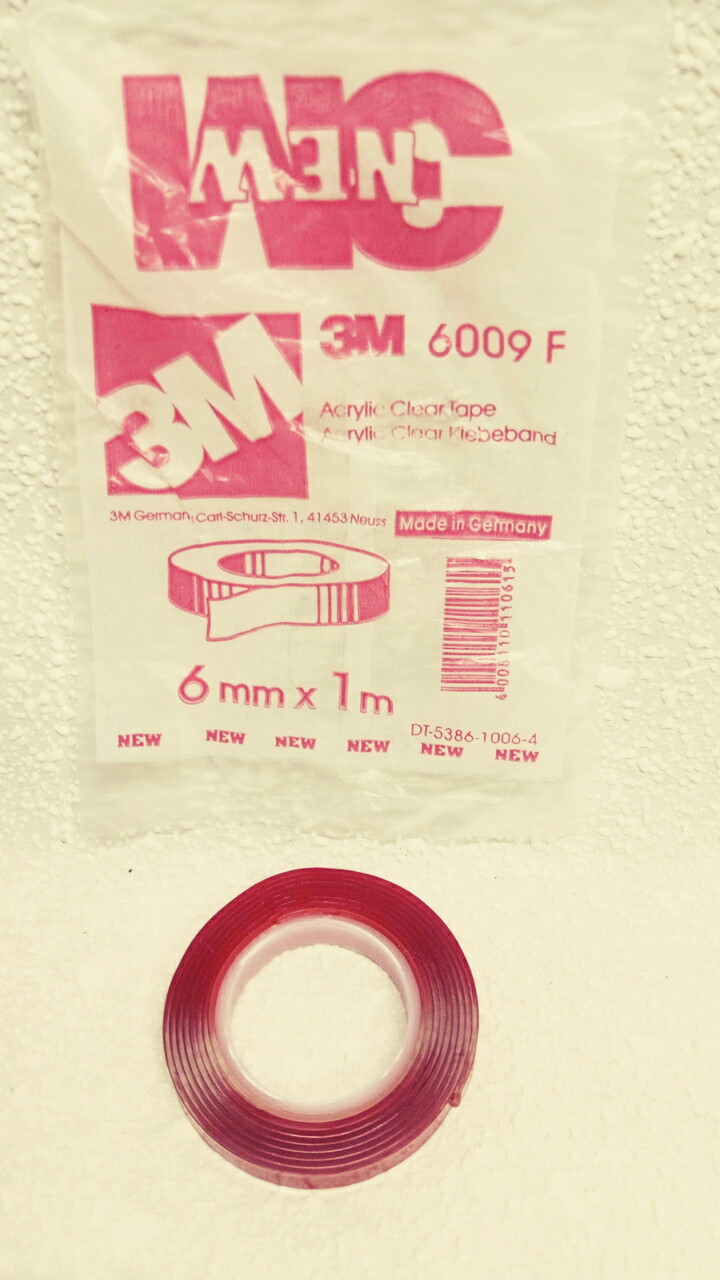  силиконовый скотч 3M 6ммХ1м (прозрачный) -  по .