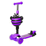 Трьохколісний самокат iTrike Maxi 5 в 1 JR 3-026-M, фіолетовий, фото 2