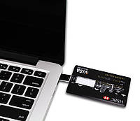 Флешка - кредитка VISA HSBC 64GB чорний