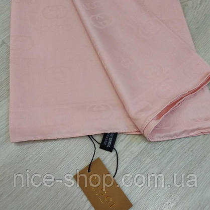 Хустка Gucci пудра, шовк, фото 6