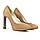 Дизайнерські замшеві бежеві жіночі туфлі 36 розмір Woman's heel на високому каблуці, фото 2