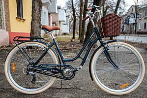 Велосипед міський Dorozhnik CORAL 28" малахіт