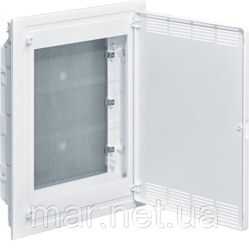 Щит 3-рядний для ММ-обладнання, в / в, білі пластикові перфоровані двері, GOLF, фото 1