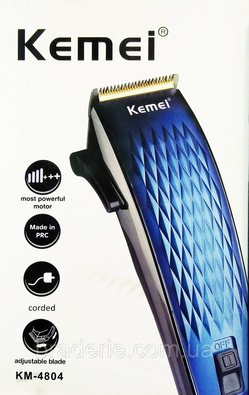 Машинка для стриження Kemei 4804 Титанове покриття
