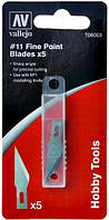 Набір лез №11 (5 штук) для ножа T06006. VALLEJO T06003