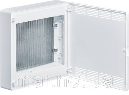 Щит 2-рядний для ММ-обладнання, с / в, білі пластикові перфоровані двері, GOLF, фото 1