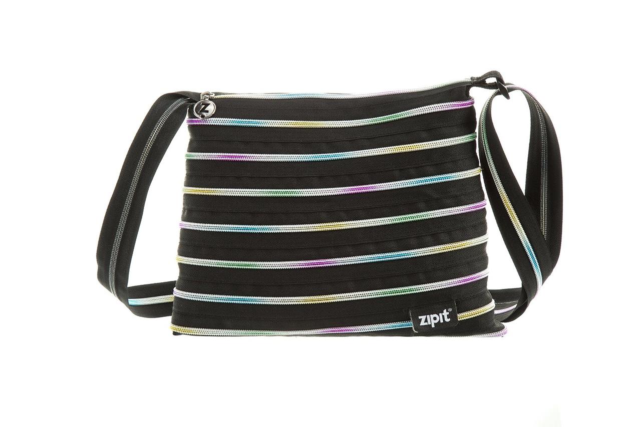 Сумка Zipit Medium Black & Rainbow Teeth (ZBD-8)