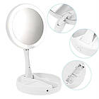 Дзеркало з підсвічуванням для макіяжу My Fold Away Mirror white, фото 4