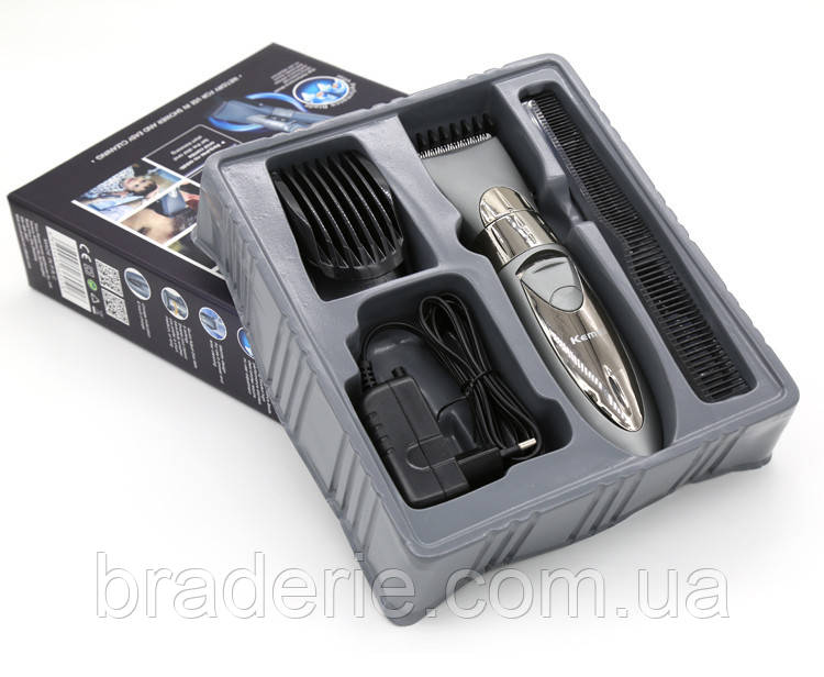 Машинка для стриження Kemei 605 Водонепроникна