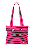 Сумка Zipit Monsters Tote / Beach Pink Begonia & Black Teeth (ZBZM-2)