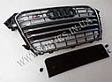 Решітка радіатора Audi A4 2012-2015 стиль Audi S4 Black+Chrome, фото 4