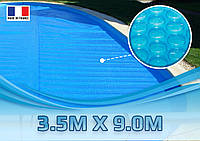 Солярная пленка для бассейна CID Plastiques 500 микрон, размер - 3,50 м. х 9,00 м.
