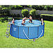 Каркасний басейн Bestway 15427 — 5, 366 х 133 см (фільтр 3 785 л/год, сходи, тент, підстилка), фото 6