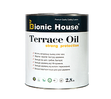 Терасна олія колорована Strong TERRACE OIL Bionic House на лляній основі з бджолиним воском