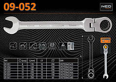 Ключ комбінований із шарніром 10 мм, NEO 09-052