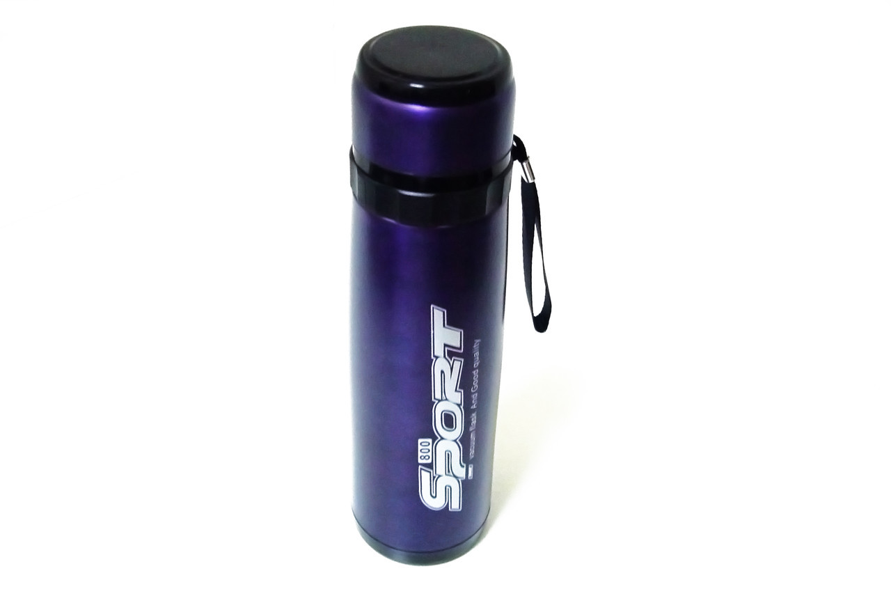 Термос Sport ZKC-236 800 ml, фіолетовий, фото 1