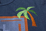Бавовняна футболка для хлопчика з принтом та вишивкою Смайл Тайм SmileTime California Ocean Drive, фото 3