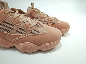 Adidas Yeezy 500 ПУДРІЧНІ РОСОВНІ КОРАЛЛОВІ жіночі кросівки аддас висі 500\, фото 4